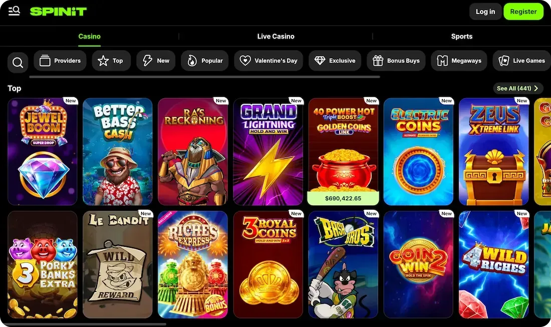 spinit casino games